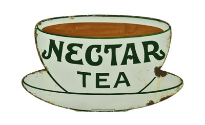 Lot 94 - 20TH CENTURY NECTAR TEA ADVERTISING PORCELAIN ENAMEL SIGN