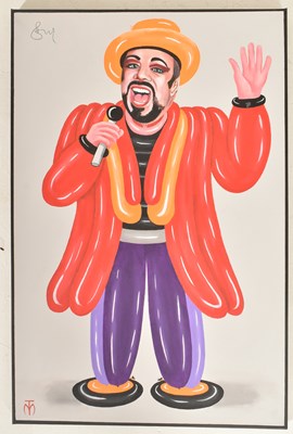 Lot 132 - MICHAEL R. TANDY (B. 1942) - BOY GEORGE FROM ' THE CAMP ART ' SERIES