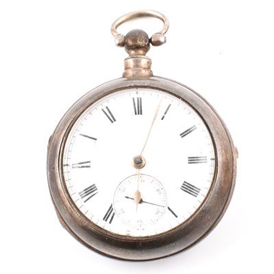 Lot 379 - 19TH CENTURY SILVER POCKET WATCH BY JOHN WATT OF HUNTLY