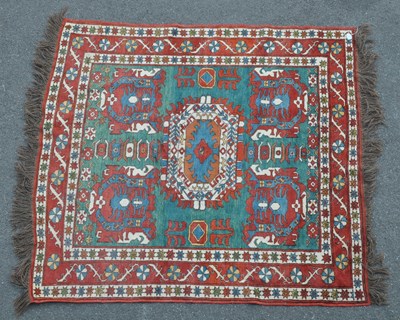 Lot 943 - MID CENTURY PERSIAN AFGHAN KILIM HAND KNOTTED FLOOR RUG