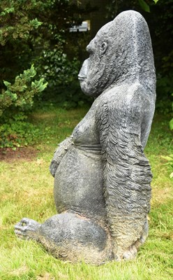 Lot 5 - FORMER BRISTOL ZOO GARDENS - LIFESIZE GORILLA MONEYBOX