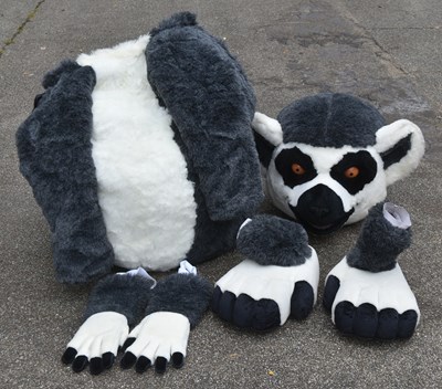 Lot 8 - FORMER BRISTOL ZOO GARDENS - LEMUR MASCOT COSTUME