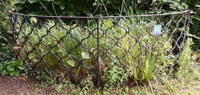 Lot 15 - FORMER BRISTOL ZOO GARDENS - ORIGINAL GORILLA HOUSE RAILINGS GARDEN FEATURE