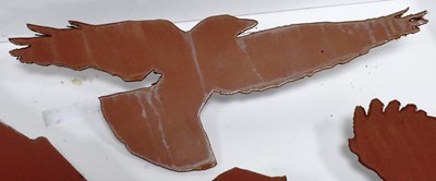 Lot 22 - FORMER BRISTOL ZOO GARDENS - METAL BIRDS FROM THE HIDE