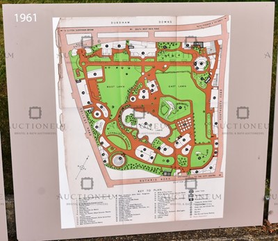 Lot 23 - FORMER BRISTOL ZOO GARDENS - 'MAPS THROUGH TIME' DISPLAYS