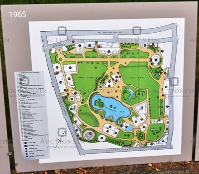 Lot 23 - FORMER BRISTOL ZOO GARDENS - 'MAPS THROUGH TIME' DISPLAYS