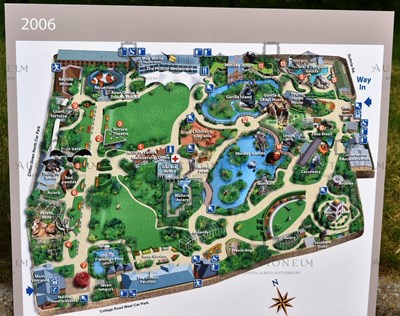 Lot 23 - FORMER BRISTOL ZOO GARDENS - 'MAPS THROUGH TIME' DISPLAYS