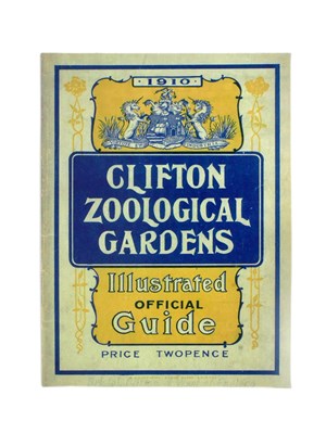 Lot 46 - FORMER BRISTOL ZOO GARDENS - REPLICA SIGN 1910 GUIDE BOOK