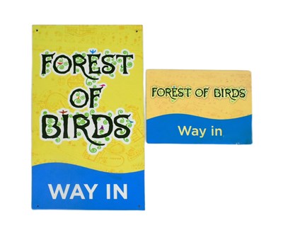 Lot 52 - FORMER BRISTOL ZOO GARDENS - FOREST OF BIRDS - ORIGINAL SIGNS