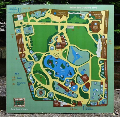 Lot 56 - FORMER BRISTOL ZOO GARDENS - 1996 BRISTOL ZOO GARDENS MAP