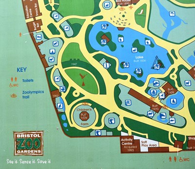 Lot 56 - FORMER BRISTOL ZOO GARDENS - 1996 BRISTOL ZOO GARDENS MAP
