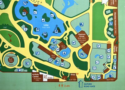 Lot 56 - FORMER BRISTOL ZOO GARDENS - 1996 BRISTOL ZOO GARDENS MAP