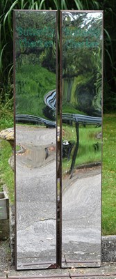 Lot 66 - FORMER BRISTOL ZOO GARDENS - BUTTERFLY CHECKER MIRRORS