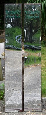 Lot 66 - FORMER BRISTOL ZOO GARDENS - BUTTERFLY CHECKER MIRRORS