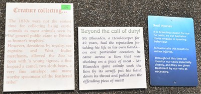 Lot 69 - FORMER BRISTOL ZOO GARDENS - COLLECTION OF ASSORTED SIGNS