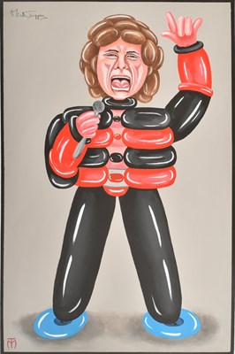 Lot 144 - MICHAEL R. TANDY (B. 1942) - MICK JAGGER FOR THE CAMP ART SERIES