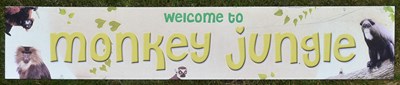 Lot 71 - FORMER BRISTOL ZOO GARDENS - ORIGINAL MONKEY JUNGLE SIGN