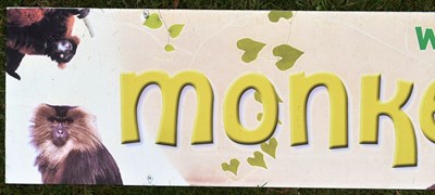 Lot 71 - FORMER BRISTOL ZOO GARDENS - ORIGINAL MONKEY JUNGLE SIGN