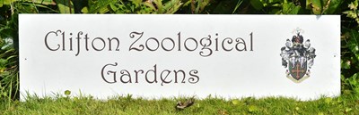 Lot 82 - FORMER BRISTOL ZOO GARDENS - CLIFTON ZOOLOGICAL GARDENS SIGN