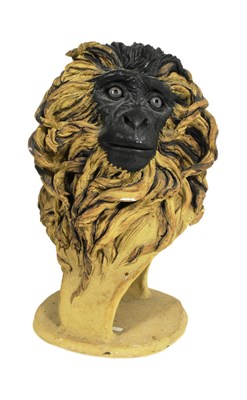 Lot 83 - FORMER BRISTOL ZOO GARDENS - ANNE HOBSEY - SCULPTURE OF A MACAQUE