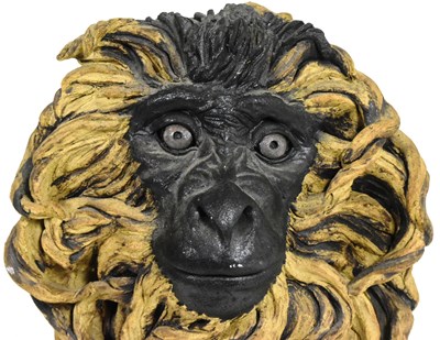 Lot 83 - FORMER BRISTOL ZOO GARDENS - ANNE HOBSEY - SCULPTURE OF A MACAQUE