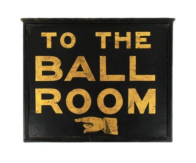 Lot 85 - FORMER BRISTOL ZOO GARDENS - 'TO THE BALLROOM' VINTAGE STYLE WOODEN SIGN