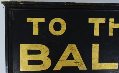 Lot 85 - FORMER BRISTOL ZOO GARDENS - 'TO THE BALLROOM' VINTAGE STYLE WOODEN SIGN