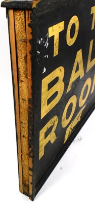 Lot 85 - FORMER BRISTOL ZOO GARDENS - 'TO THE BALLROOM' VINTAGE STYLE WOODEN SIGN