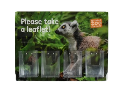 Lot 146 - FORMER BRISTOL ZOO GARDENS - LEMUR LEAFLET DISPLAY SIGN