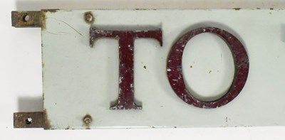 Lot 150 - FORMER BRISTOL ZOO GARDENS - 1930S DOUBLE-SIDED SIGNPOST