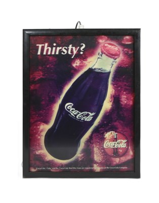 Lot 154 - FORMER BRISTOL ZOO GARDENS - COCA-COLA LENTICULAR CAFE SIGN