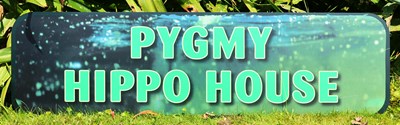 Lot 181 - FORMER BRISTOL ZOO GARDENS - PYGMY HIPPO HOUSE ENTRANCE SIGN