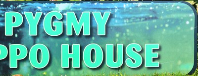 Lot 181 - FORMER BRISTOL ZOO GARDENS - PYGMY HIPPO HOUSE ENTRANCE SIGN