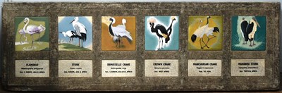 Lot 195 - FORMER BRISTOL ZOO GARDENS - WADING BIRDS ENCLOSURE CONCRETE TILED SIGN