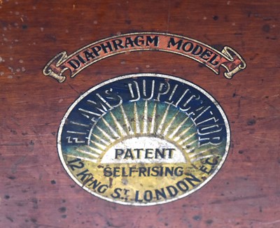 Lot 203 - FORMER BRISTOL ZOO GARDENS - EARLY ELLAM'S DUPLICATOR SET