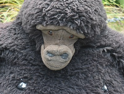 Lot 213 - FORMER BRISTOL ZOO GARDENS - LARGE STUFFED MONKEY PLUSH TOY