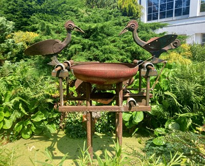 Lot 236 - FORMER BRISTOL ZOO GARDENS - JASON LANE 'MECHANICAL MONEY COLLECTOR' SCULPTURE