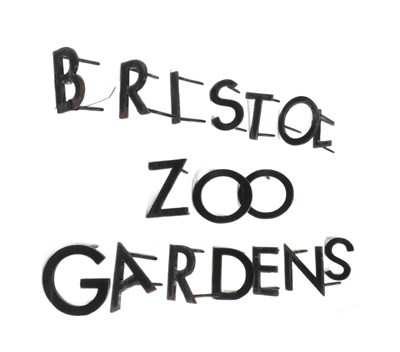 Lot 240 - FORMER BRISTOL ZOO GARDENS - 'BRISTOL ZOO GARDENS' LETTERS