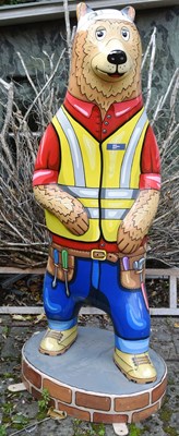 Lot 270 - BRISTOL ZOO PROJECT - BIG BEAR SCULPTURE TRAIL - 'BUILDER BEAR' SCULPTURE