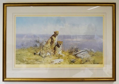 Lot 277 - FORMER BRISTOL ZOO GARDENS - DAVID SHEPHERD (1931-2017) - SERENGETI - PRINT