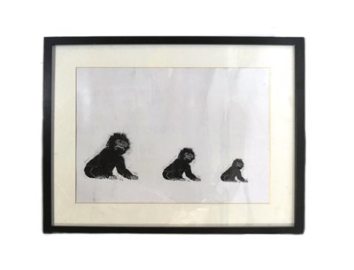 Lot 284 - FORMER BRISTOL ZOO GARDENS - BABY GORILLA FRAMED ANIMATION CEL