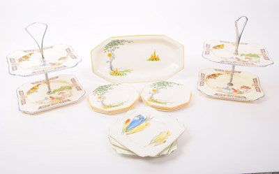 Lot 113 - COLLECTION OF 20TH CENTURY CERAMIC CAKE STANDS AND PLATES