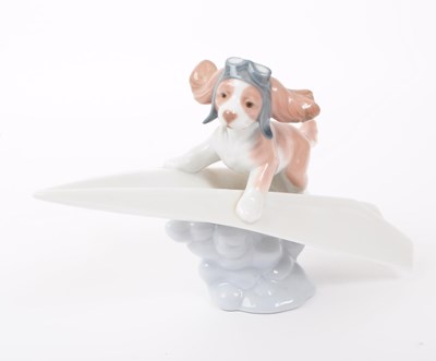 Lot 123 - LLADRO - CONTEMPORARY PORCELAIN DOG FIGURE