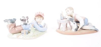 Lot 128 - LLADRO - X2 VINTAGE SPANISH PORCELAIN FIGURES