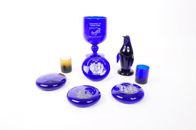 Lot 150 - BRISTOL BLUE - COLLECTION OF MODERN BRISTOL BLUE GLASS