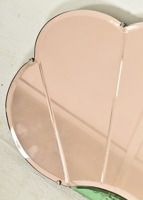 Lot 321 - ART DECO 1930S FAN SHAPED WALL HANGING MIRROR
