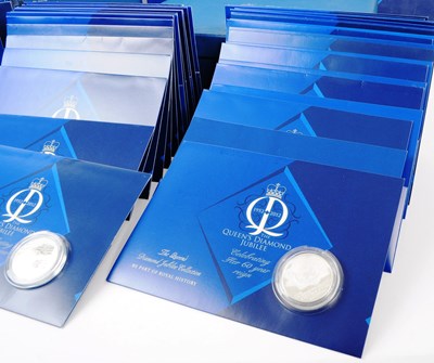 Lot 502 - ROYAL MINT - THE QUEENS DIAMOND JUBILEE SILVER COINS