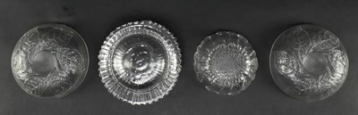Lot 333 - KOSTA BODA, IITTALA ETC - COLLECTION OF VINTAGE FROSTED GLASSWARE, MOSTLY BOWLS