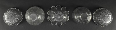 Lot 333 - KOSTA BODA, IITTALA ETC - COLLECTION OF VINTAGE FROSTED GLASSWARE, MOSTLY BOWLS
