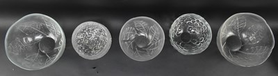 Lot 333 - KOSTA BODA, IITTALA ETC - COLLECTION OF VINTAGE FROSTED GLASSWARE, MOSTLY BOWLS